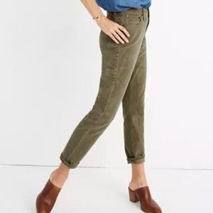 Madewell Classic Straight Corduroy Moss Green